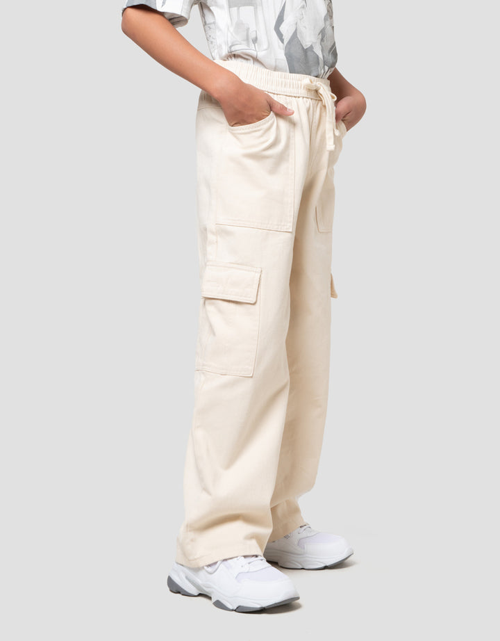 Nevada Karet Non Stretch Regular 3D Celana Cargo Anak Laki-laki