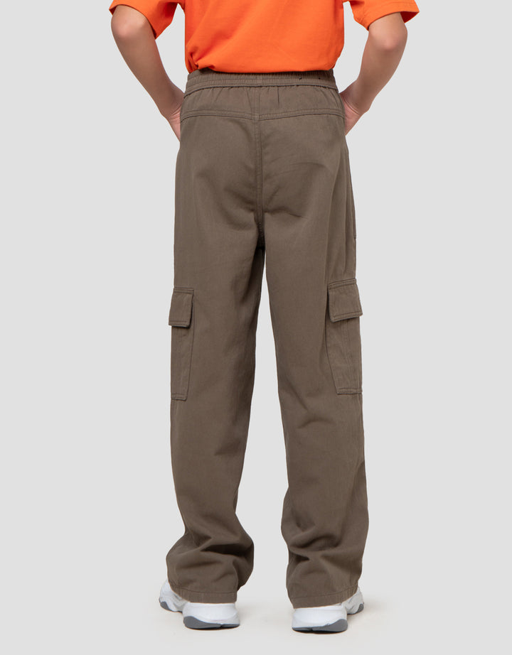 Nevada Karet Non Stretch Regular 3D Celana Cargo Anak Laki-laki