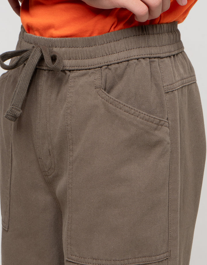 Nevada Karet Non Stretch Regular 3D Celana Cargo Anak Laki-laki