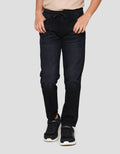 Nevada Wisker Regular Ribbed Waistband Celana Denim Anak Laki-laki