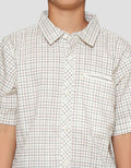 Nevada Checkered Casual With Single Pocket Kemeja Anak Laki-laki