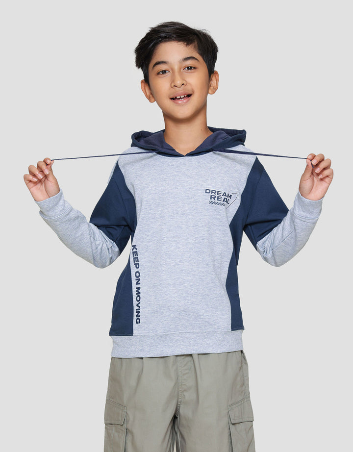 Nevada Hoodie Contrast Cut N Sewn Sweater Anak Laki-laki