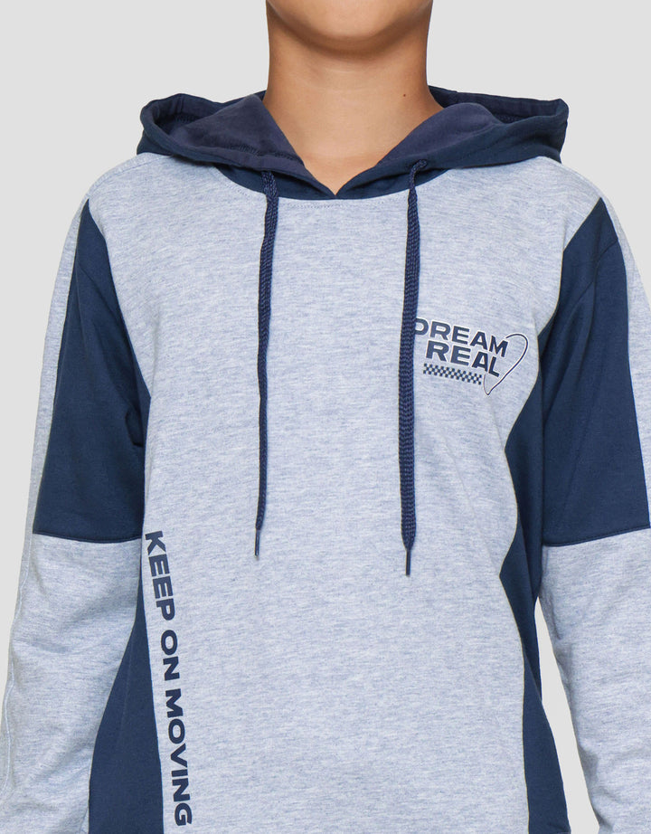 Nevada Hoodie Contrast Cut N Sewn Sweater Anak Laki-laki