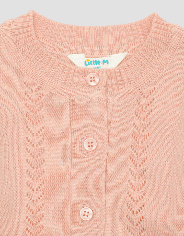 Little M Rajut Ruffle Sweater Anak Bayi Perempuan