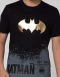 Character Batman Kontras Logo Aluminium Short Sleeve T-Shirt