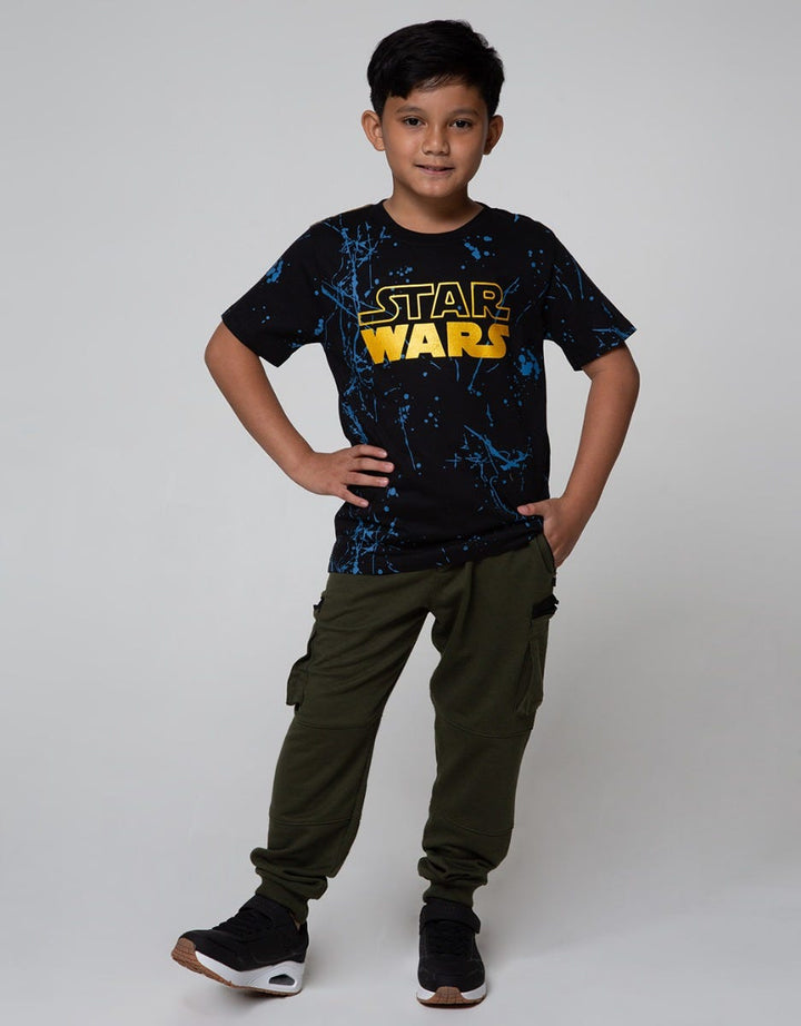 Star Wars Marble Logo Short Sleeve T-Shirt