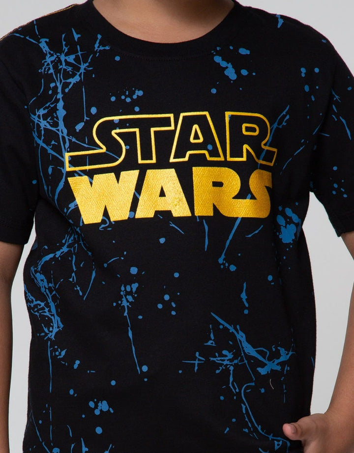 Star Wars Marble Logo Short Sleeve T-Shirt
