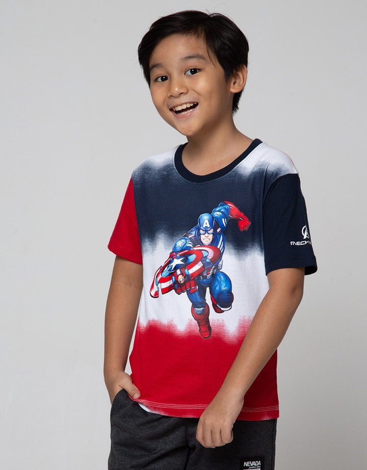 Marvel Avengers T-Shirt Contrast Captain