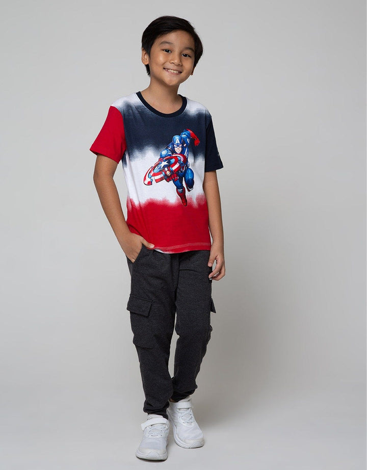 Marvel Avengers T-Shirt Contrast Captain