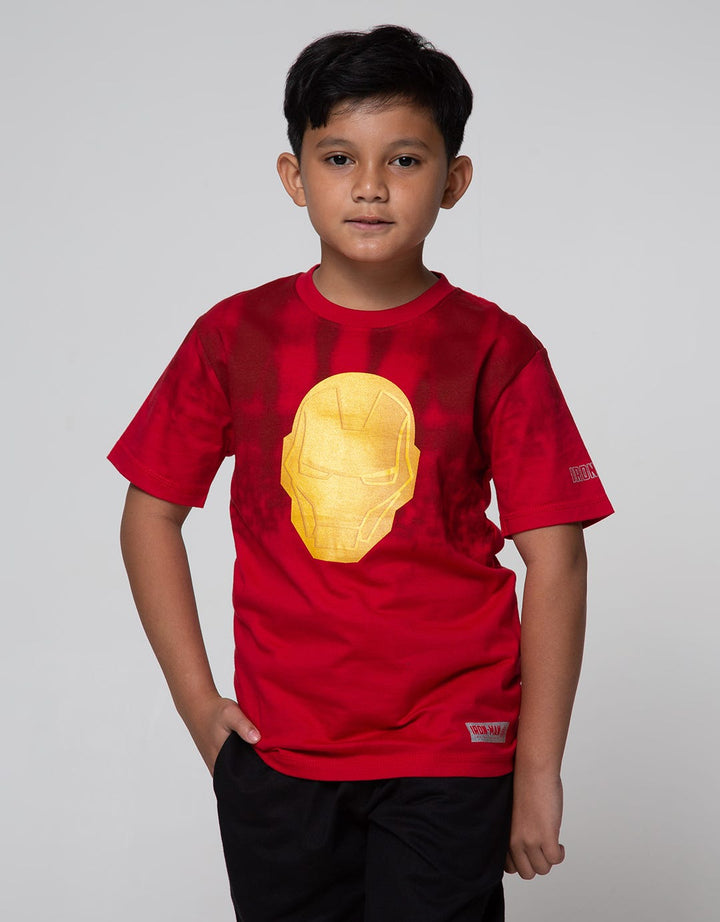 Marvel Ironman Head Short Sleeve Short Sleeve T-Shirt