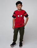 Marvel Spiderman Head Short Sleeve T-Shirt