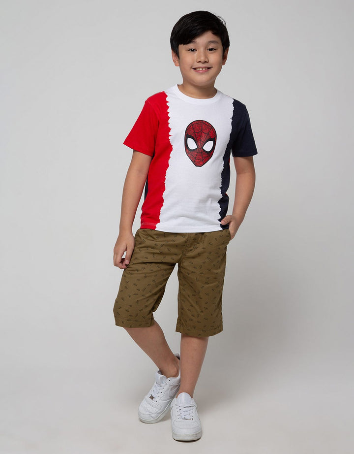 Marvel Spiderman T-Shirt Contrast Face