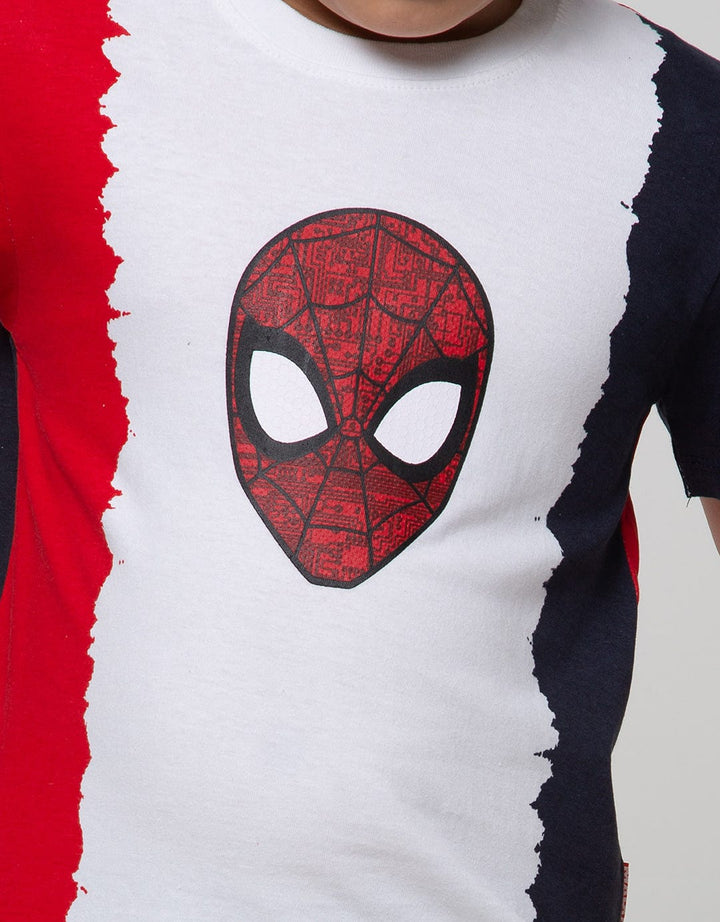 Marvel Spiderman T-Shirt Contrast Face