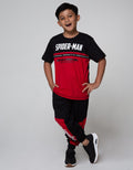 Marvel Spiderman Cut Sewn Ribbon Short Sleeve T-Shirt