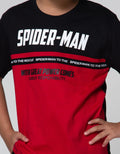 Marvel Spiderman Cut Sewn Ribbon Short Sleeve T-Shirt