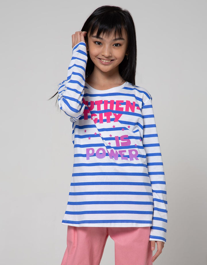 Nevada Long Sleeve T-Shirt Basic Full Print Strp Wording Authenticit