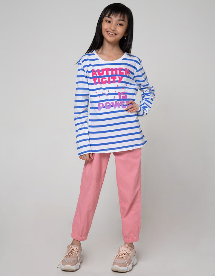Nevada Long Sleeve T-Shirt Basic Full Print Strp Wording Authenticit