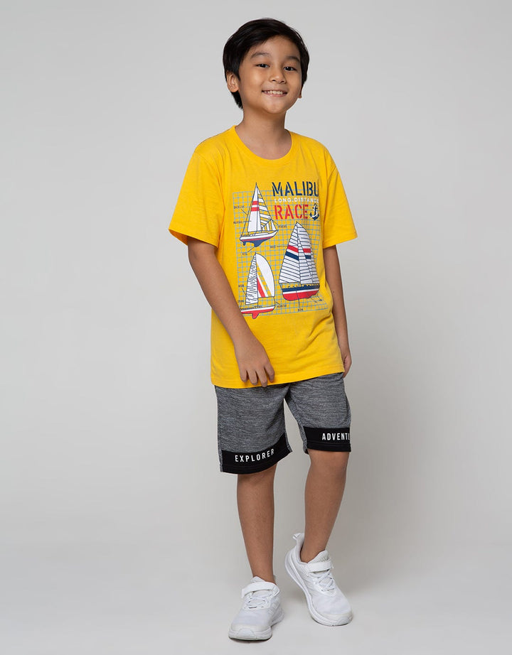 Aero Short Sleeve Printnofloc Regu Robot Malibu Ship