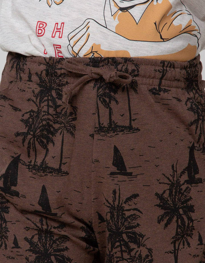 Aero Short Pants Print Tade Desert
