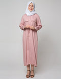 Annisa Long Sleeve Maxi Dress Pocket Chest Pocket