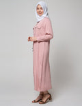 Annisa Long Sleeve Maxi Dress Pocket Chest Pocket