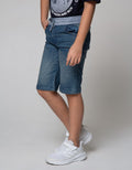 Aero Crop Denim Squad Rib Cracking Side