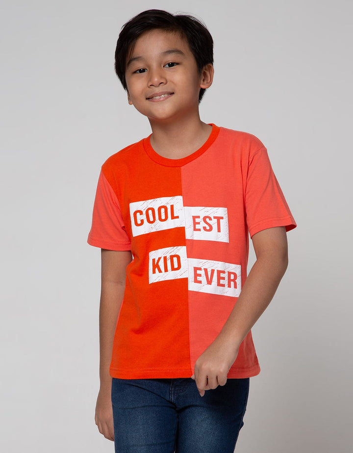 Little M Short Sleeve T-Shirt Cut N Sewn Cool