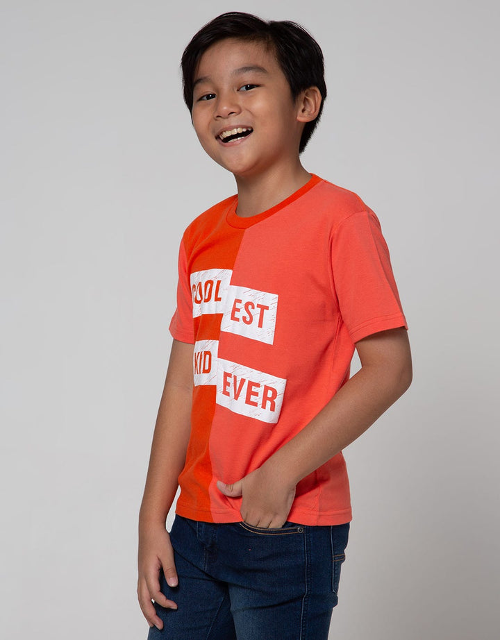 Little M Short Sleeve T-Shirt Cut N Sewn Cool