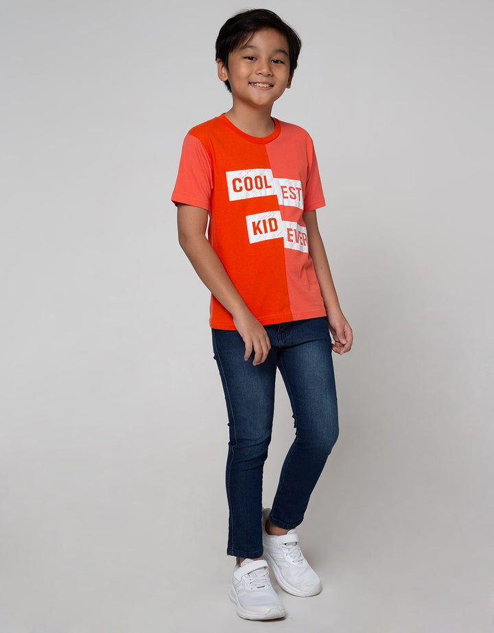 Little M Short Sleeve T-Shirt Cut N Sewn Cool