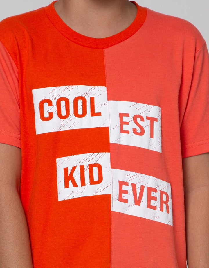 Little M Short Sleeve T-Shirt Cut N Sewn Cool