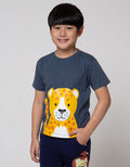 Little M Short Sleeve T-Shirt Leopard Flip