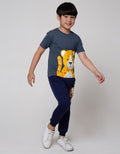Little M Short Sleeve T-Shirt Leopard Flip