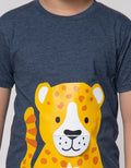 Little M Short Sleeve T-Shirt Leopard Flip