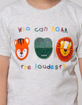 Little M Short Sleeve T-Shirt Aniimal Aplikasi Flip