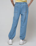 Nevada Jogger Pants Denim With Frill Pockets