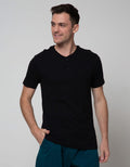 Nevada Short Sleeve T-Shirt Basic Henley Cotton 24S
