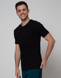 Nevada Short Sleeve T-Shirt Basic Henley Cotton 24S