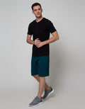 Nevada Short Sleeve T-Shirt Basic Henley Cotton 24S