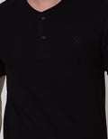 Nevada Short Sleeve T-Shirt Basic Henley Cotton 24S
