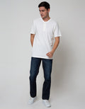 Nevada Short Sleeve T-Shirt Basic Henley Cotton 24S