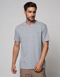 Nevada Short Sleeve T-Shirt Basic Henley Cotton 24S