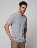 Nevada Short Sleeve T-Shirt Basic Henley Cotton 24S