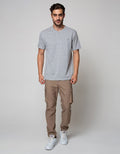 Nevada Short Sleeve T-Shirt Basic Henley Cotton 24S