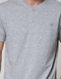 Nevada Short Sleeve T-Shirt Basic Henley Cotton 24S
