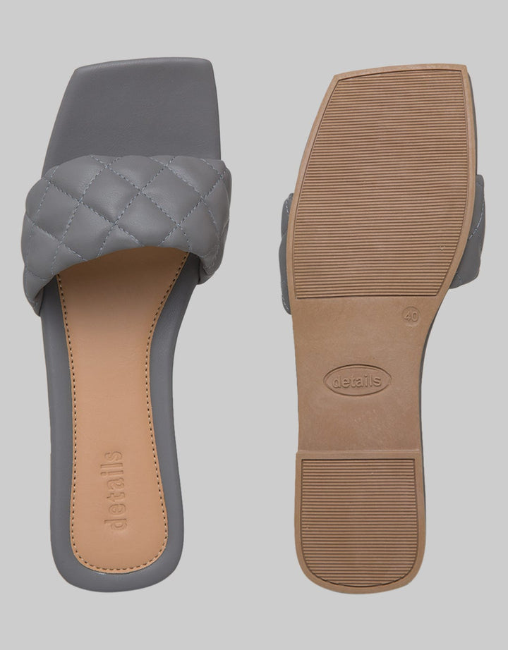 Details Slipper Sandals Wide Strap