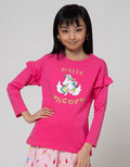 Aero Long Sleeve Unicorn Ruffle T-Shirt