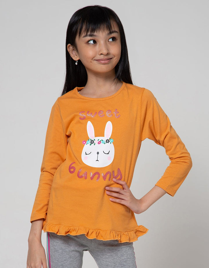 Aero Long Sleeve T-Shirt Ls Ruffle Bunny T-Shirt
