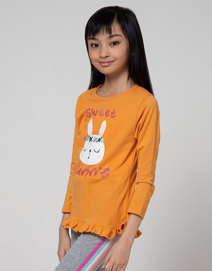 Aero Long Sleeve T-Shirt Ls Ruffle Bunny T-Shirt