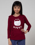 Aero Long Sleeve T-Shirt Ls Ruffle Kitty T-Shirt