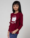 Aero Long Sleeve T-Shirt Ls Ruffle Kitty T-Shirt